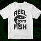 Reel Boys Fish T shirt Design In Svg Png Cutting Printable Files