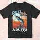 Reel Cool Abuelo Fishing Father's Day Editable Vector T-shirt Design in Ai Svg Files