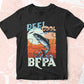 Reel Cool Bepa Fishing Father's Day Editable Vector T-shirt Design in Ai Svg Files