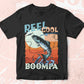 Reel Cool Boompa Fishing Father's Day Editable Vector T-shirt Design in Ai Svg Files