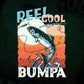 Reel Cool Bumpa Fishing Father's Day Editable Vector T-shirt Design in Ai Svg Files