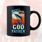 Reel Cool God Father Fishing Father's Day Editable Vector T-shirt Design in Ai Svg Files