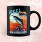 Reel Cool Granddaddy Fishing Father's Day Editable Vector T-shirt Design in Ai Svg Files