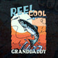 Reel Cool Granddaddy Fishing Father's Day Editable Vector T-shirt Design in Ai Svg Files