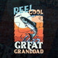 Reel Cool Great Granddad Fishing Father's Day Editable Vector T-shirt Design in Ai Svg Files