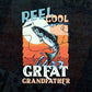 Reel Cool Great Grandfather Fishing Father's Day Editable Vector T-shirt Design in Ai Svg Files