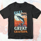 Reel Cool Great Grandpa Fishing Father's Day Editable Vector T-shirt Design in Ai Svg Files