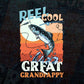 Reel Cool Great Grandpappy Fishing Father's Day Editable Vector T-shirt Design in Ai Svg Files