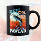 Reel Cool Pawdad Fishing Father's Day Editable Vector T-shirt Design in Ai Svg Files