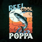 Reel Cool Poppa Fishing Father's Day Editable Vector T-shirt Design in Ai Svg Files