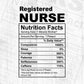 Registered Nurse Nutrition Facts Editable Vector T-shirt Design in Ai Svg Png Files