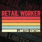 Retail Worker Limited Edition Editable Vector T-shirt Designs Png Svg Files