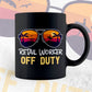 Retail Worker Off Duty With Sunglass Funny Summer Gift Editable Vector T-shirt Designs Png Svg Files
