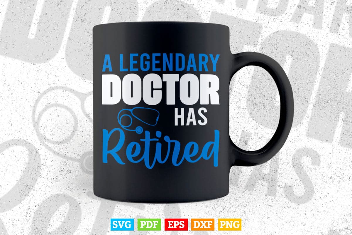 Retired Doctor Retirement for Retiring Medical MD Svg Png Files.