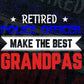Retired Police Officer Grandpa Gift Sheriff Editable Vector T shirt Design in Ai Png Svg Files.