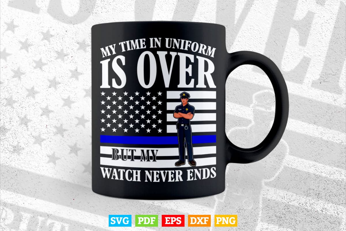 Retired Police Officer Retirement 2022 Law Enforcement Svg Digital Files.