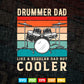 Retro vintage Drummer Dad Music Lover Father's Day Svg Cut Files.