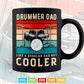 Retro vintage Drummer Dad Music Lover Father's Day Svg Cut Files.