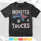 Retro Vintage Off Road Monster Truck Svg T shirt Design.