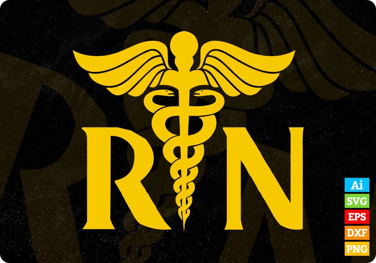 High Resolution Rn Logo Nurse Symbol Rn