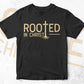 Rooted Is Christ Religious Quote Vector T-shirt Design in Ai Svg Png Files