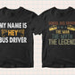 School Buss Driver 50 Editable T-shirt Designs Bundle Part 1