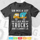 Sir Mix a Lot i Like Big Cement Mixer Truck Driver Vector T shirt Design Svg Printable Files