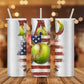 Softball Dad Sports Daddy USA Flag 4th of July Father's Day T shirt Tumbler Design Png Sublimation Files