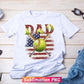 Softball Dad Sports Daddy USA Flag 4th of July Father's Day T shirt Tumbler Design Png Sublimation Files