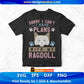Sorry I Can't I Have Plans With My Ragdoll Cat Editable T-shirt Design in Ai Png Svg Cutting Printable Files