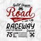 Speed Demon Road Warrior Raceway Spirit Auto Racing Editable T shirt Design In Ai Svg Files