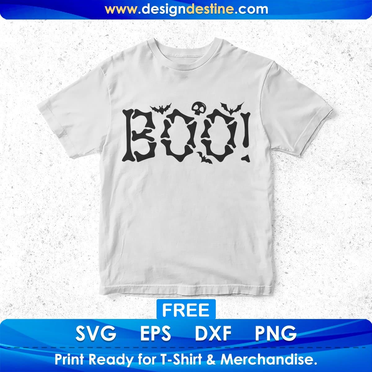 Spider Boo Halloween T shirt Design In Png Svg Cutting Printable Files