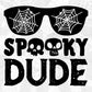 Spooky Dude Ghost Spider Halloween T shirt Design In Png Svg Cutting Printable Files