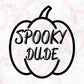Spooky Dude Halloween T shirt Design In Svg Png Cutting Printable Files