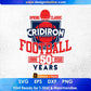 Spring Classic Gridiron Football 50 Years American Football Editable T shirt Design Svg Cutting Printable Files