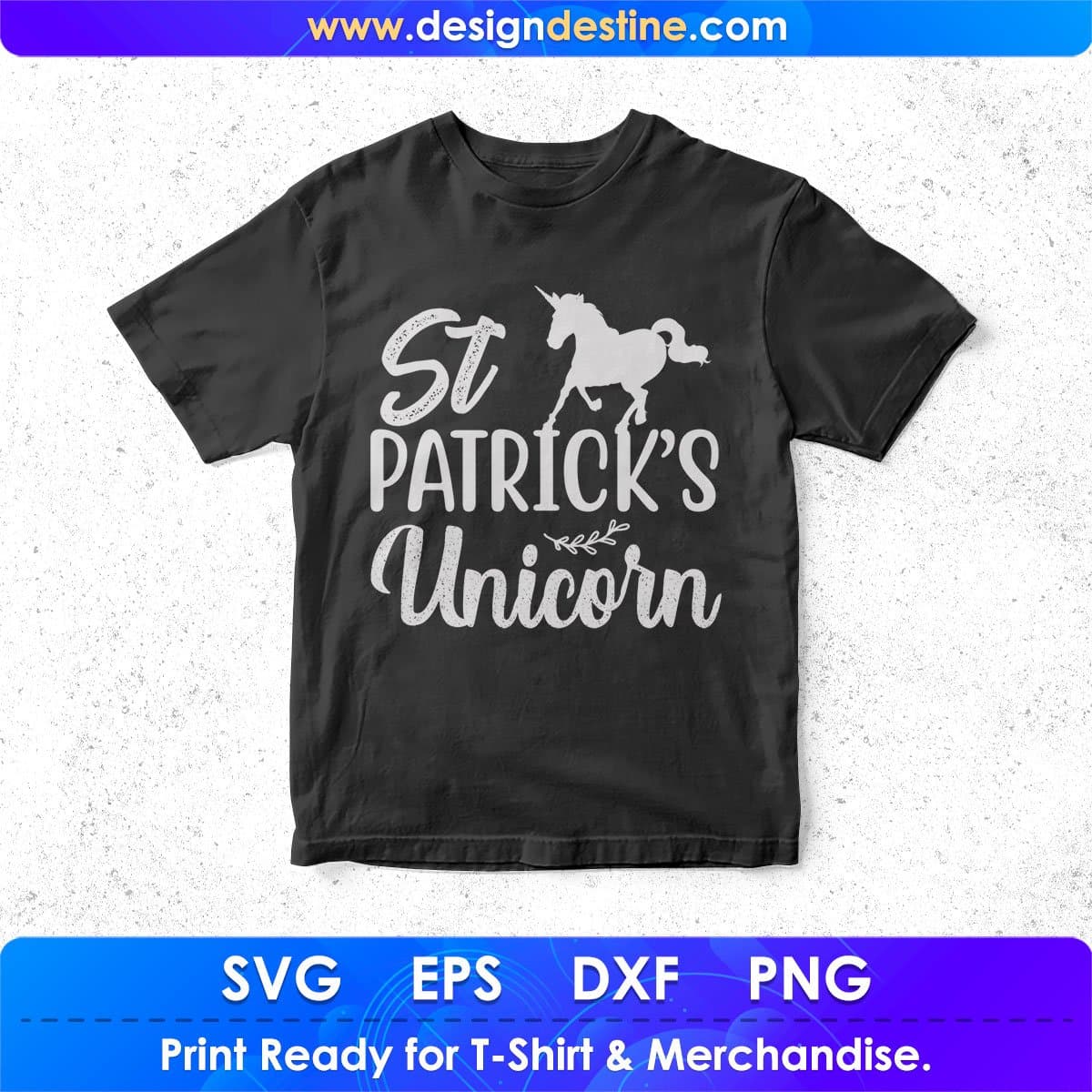 St Patrick’s Unicorn T shirt Design In Svg Png Cutting Printable Files