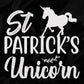 St Patrick’s Unicorn T shirt Design In Svg Png Cutting Printable Files