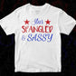 Star Spangled Sassy T shirt Design In Svg Png Cutting Printable Files