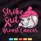 Strike Out Breast Cancer Baseball Fight Svg Digital Files.