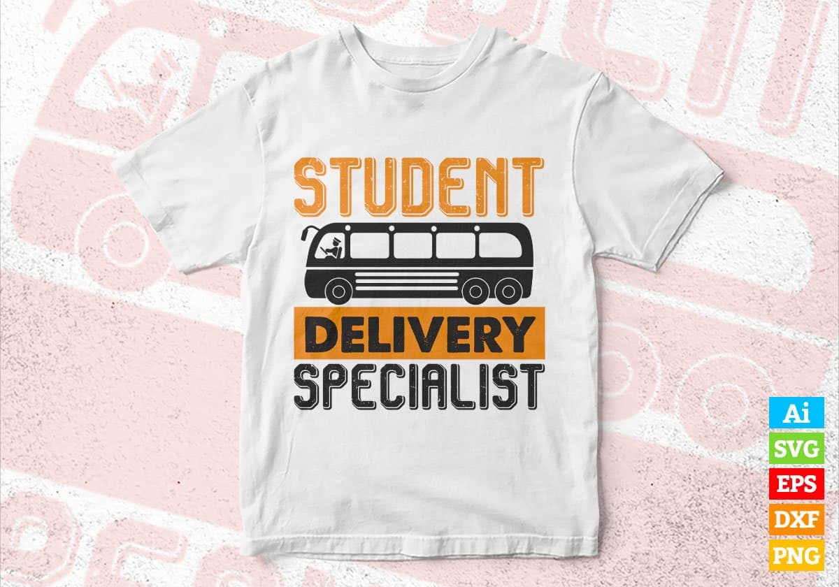Student Delivery Service Vector Student Delivery Specialist Vector T-shirt Design Svg Files ...