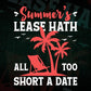 Summer's Lease Hath All Too Short A Date Editable Vector T shirt Design In Svg Png Printable Files