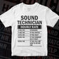 Sunny Sound Technician Hourly Rate Editable Vector T-shirt Design in Ai Svg Files