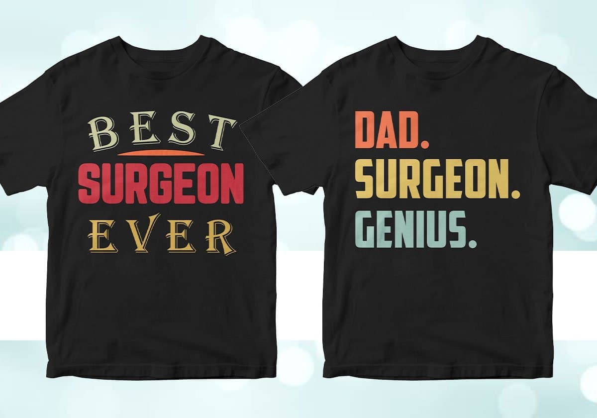 Surgeon 25 Editable T-shirt Designs Bundle