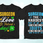 Surgeon 25 Editable T-shirt Designs Bundle