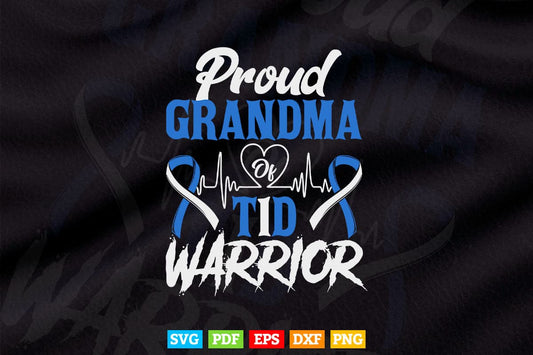 T1D Proud Grandma Diabetes Awareness Type 1 Insulin Pancreas Svg T shirt Design.