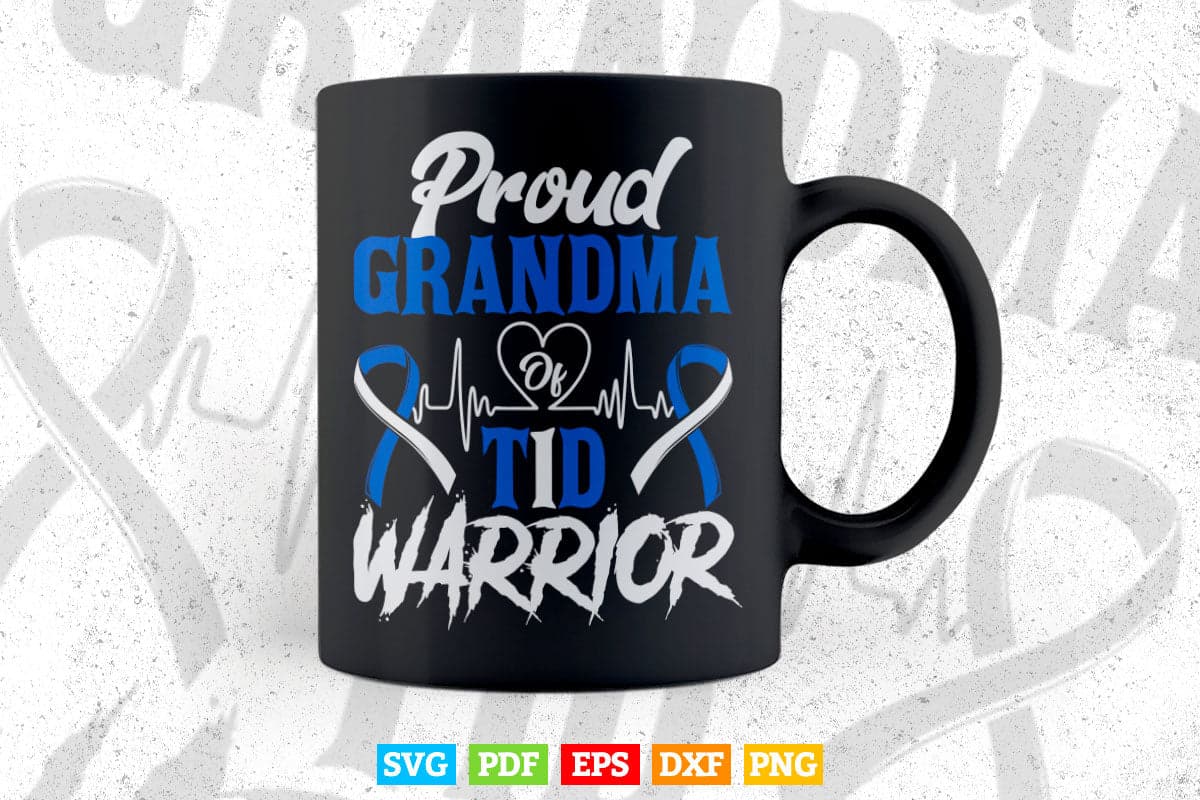T1D Proud Grandma Diabetes Awareness Type 1 Insulin Pancreas Svg T shirt Design.