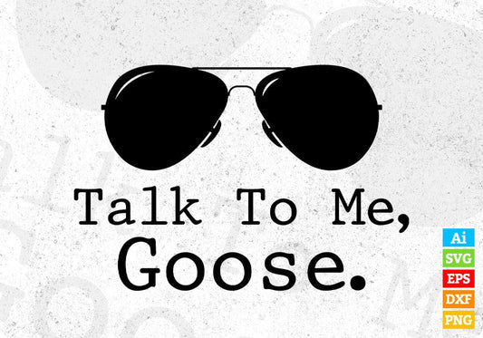 Talk To Me Goose Summer Beach T shirt Design In Png Svg Cutting Printable Files