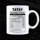 Tatay Nutrition Facts Father's Day Editable Vector T-shirt Design in Ai Svg Files