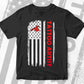 Tattoo Artist USA Flag Proud Professions Gift Editable Vector T-shirt Design in Ai Svg Files