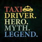 Taxi Driver Hero Myth Legend Editable Vector T-shirt Design in Ai Svg Png Files